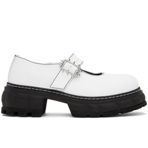 Virón white mary Jane oxfords - Picture 2 of 3